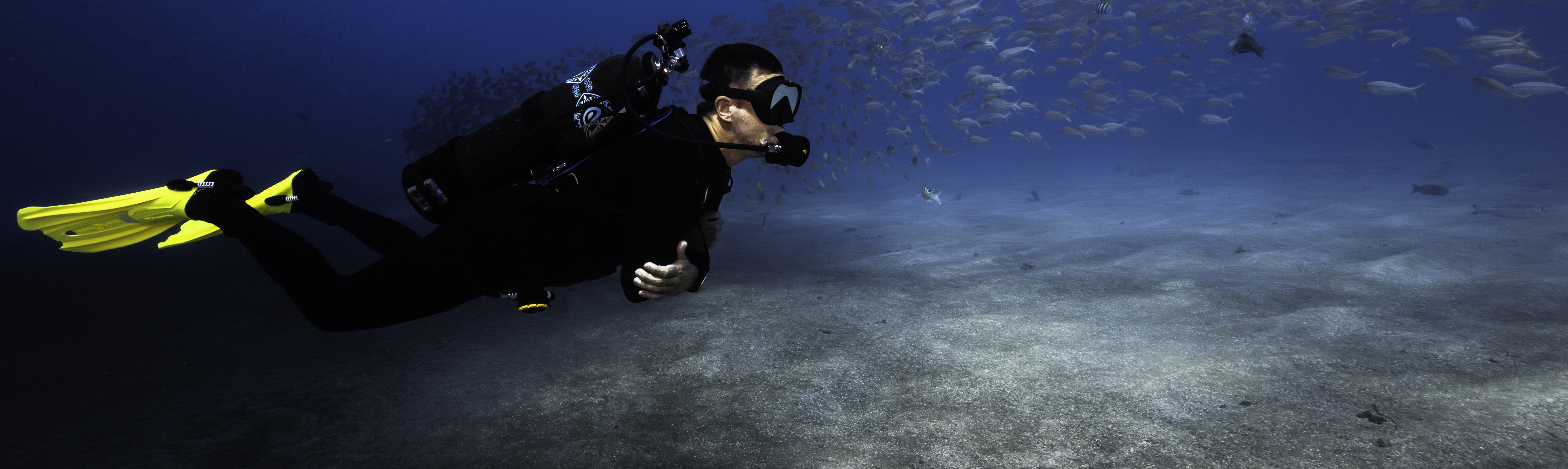 Divers preparing for an Avelo course